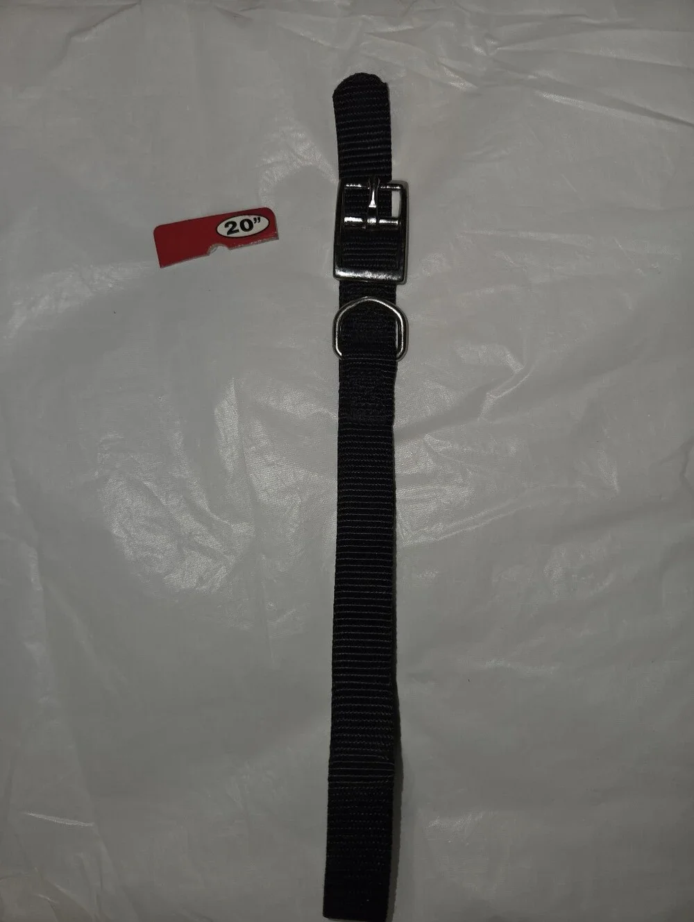 20 Inch Dog Collar with Metal D-Ring